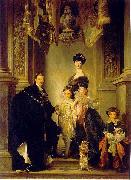 John Singer Sargent Portrait of the 9th Duke of Marlborough with his family painting